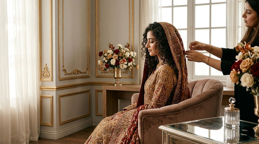 How to Style Your Curls with a Heavy Bridal Dupatta
