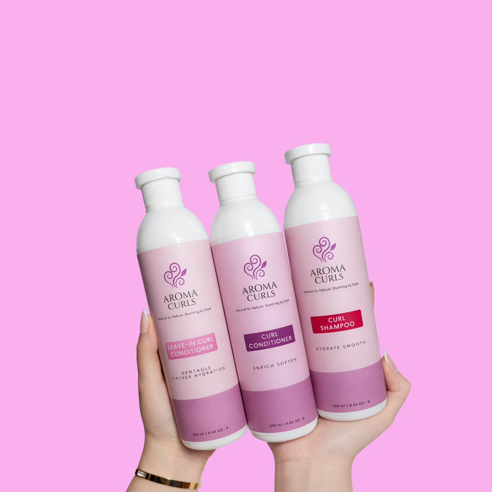 curly hair trio set