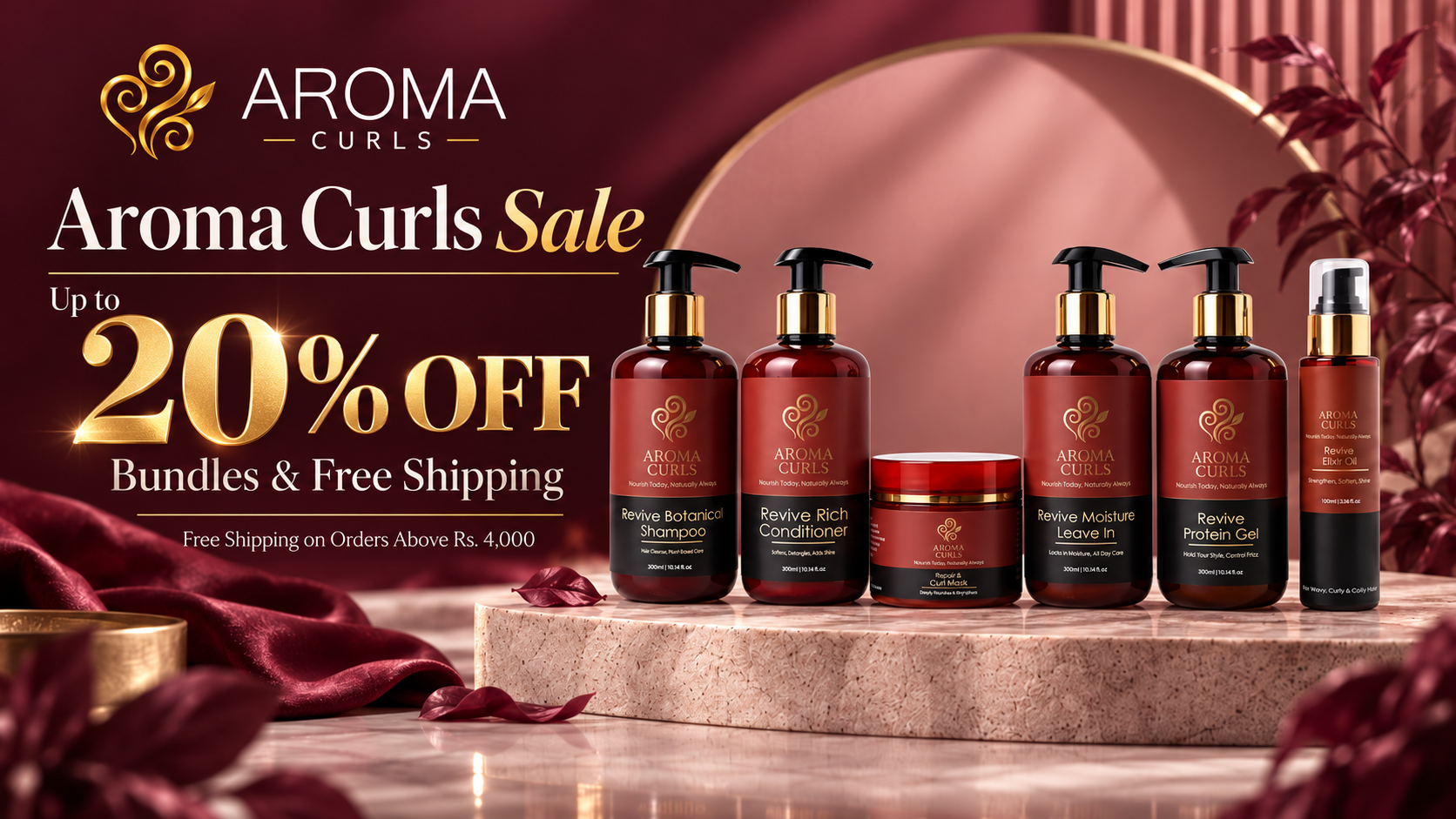 Aroma Curls 10.10 Sale: Up to 20% Off + Free Shipping