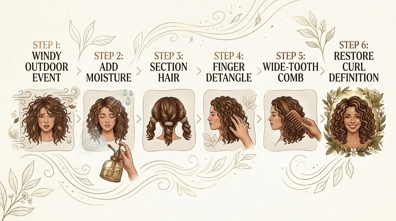 Why Wind Creates Tangles in Curly Hair