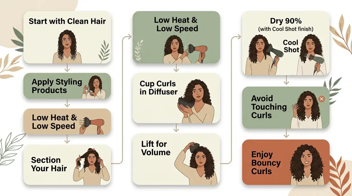 Best Diffuser Tips for Long Lasting Curl Definition
