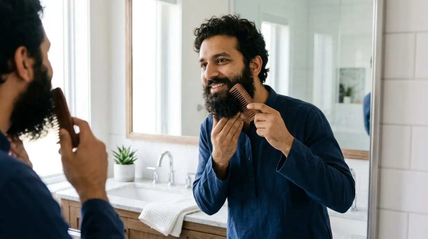 How Curly Beard Hair Becomes Tangled