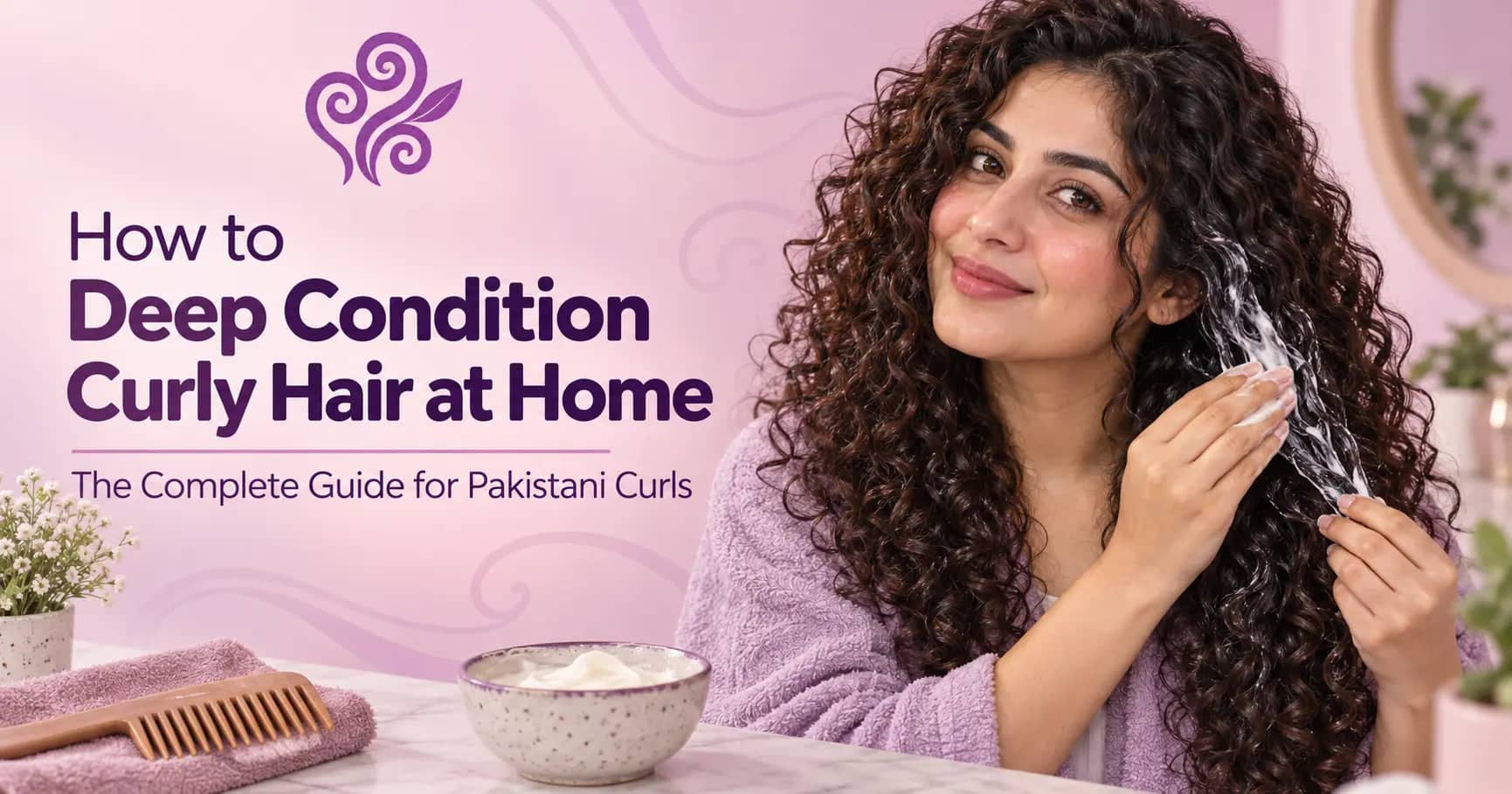 How to Deep Condition Curly Hair at Home