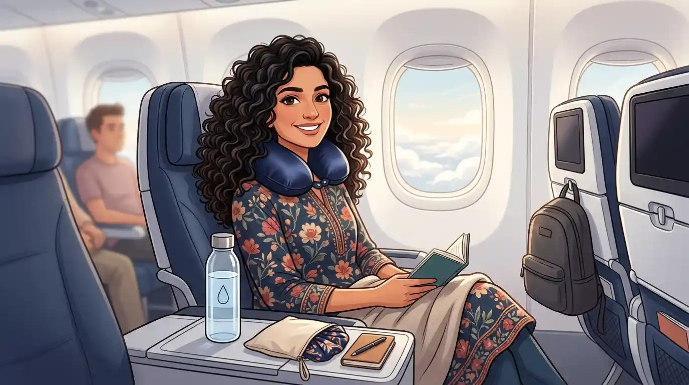 How to Keep Curls Looking Fresh During a Long Flight