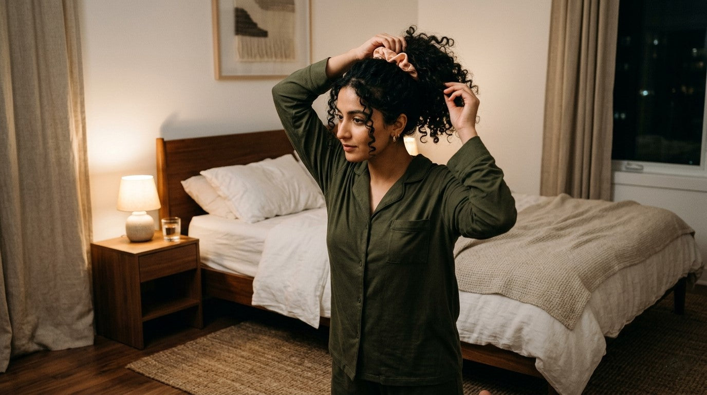 How to Sleep on a Cotton Pillowcase If You Forgot Your Silk Bonnet