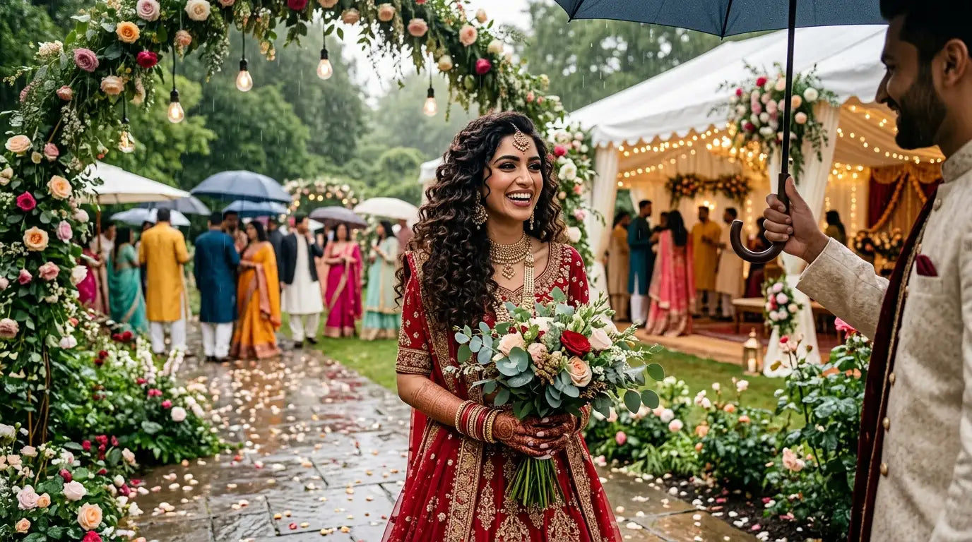 How to Style Curls for a Rainy Day Wedding