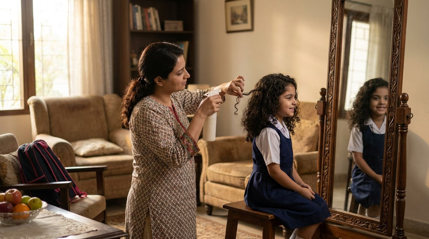 Morning Routine Hacks for Curly Haired Kids Before School