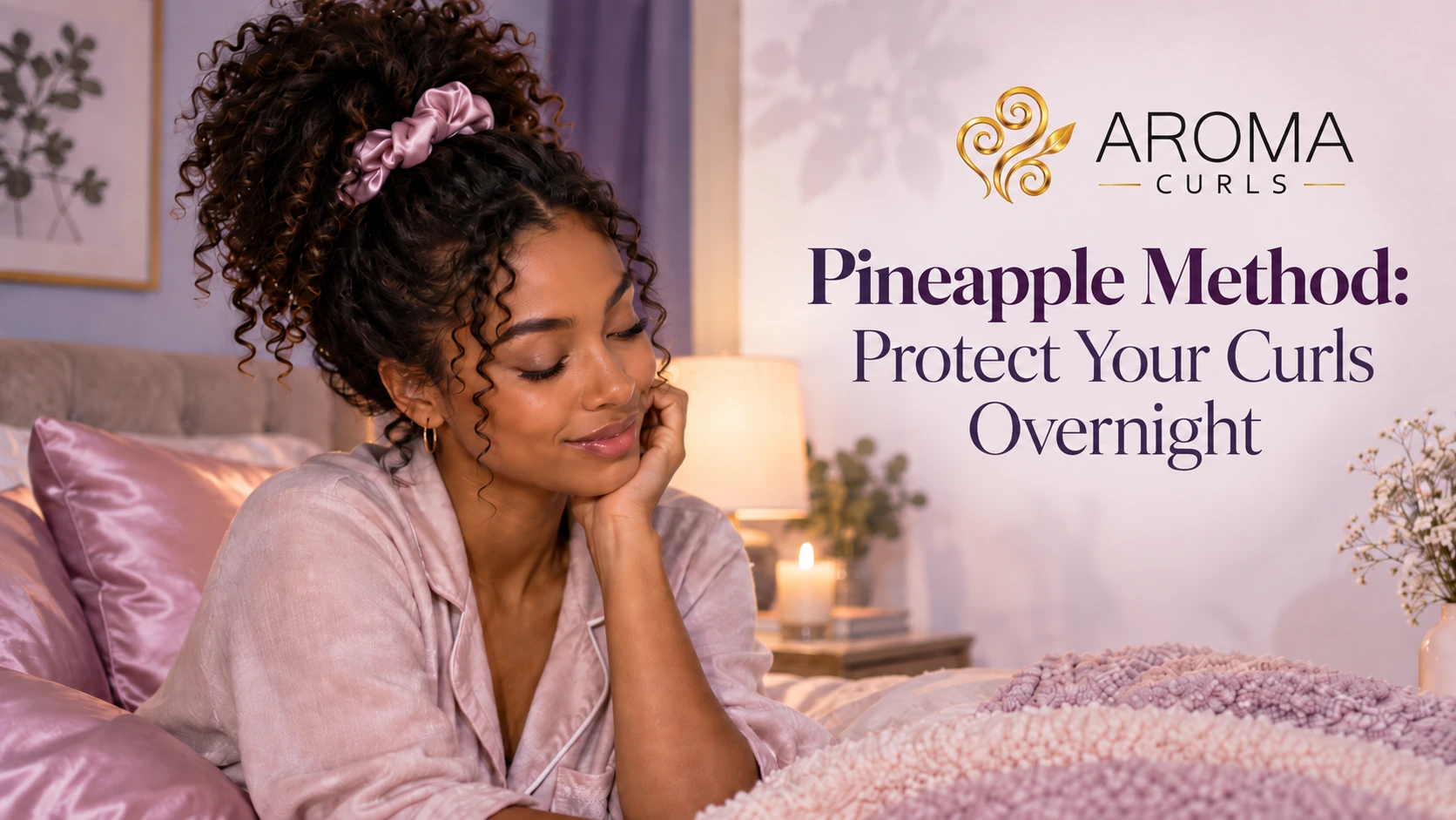Pineapple Method: Protect Your Curls Overnight | Aroma Curls