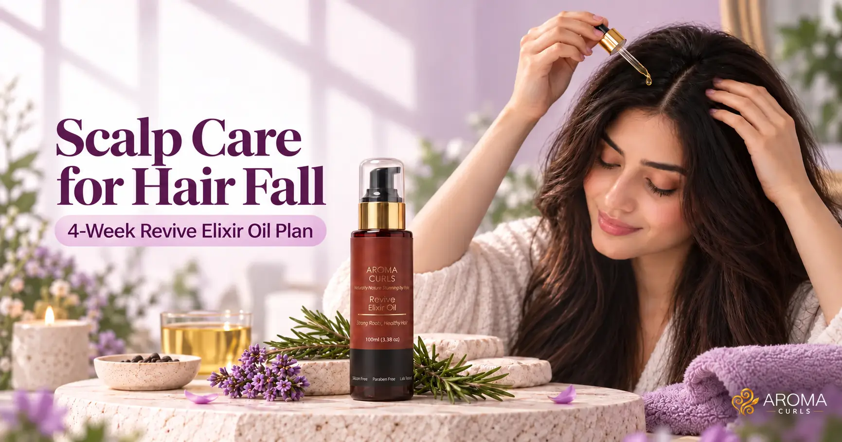 Scalp Care for Hair Fall: 4-Week Revive Elixir Oil Plan